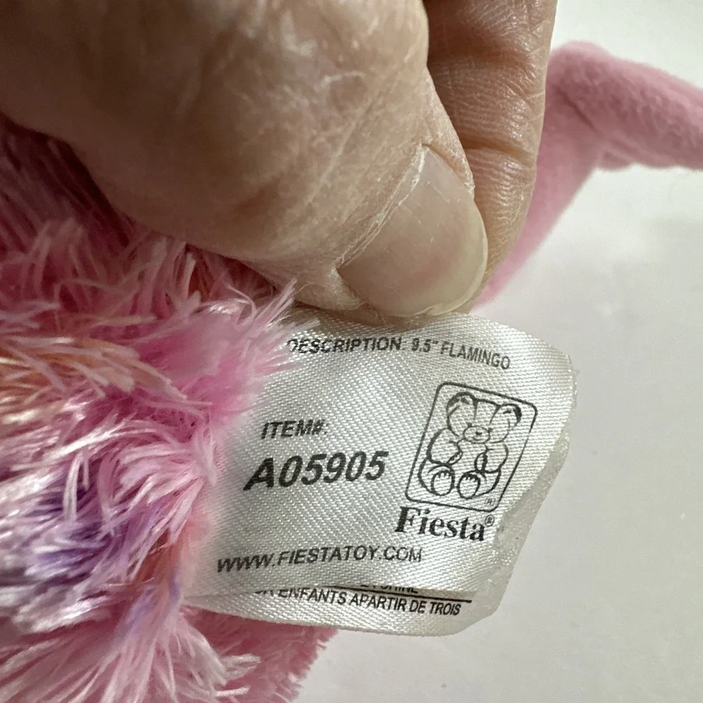 Fiesta Toys Pink Flamingo Inches My Bird Stuffed Animal Plush Pet 9.5